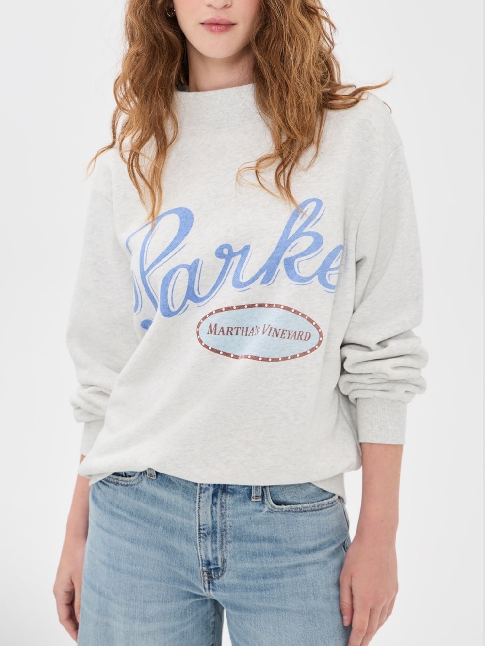 Parke Blue Script Logo Women’s Sweater - Blue